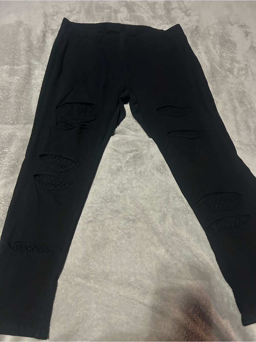 Torrid black slit fishnet  Leggings
